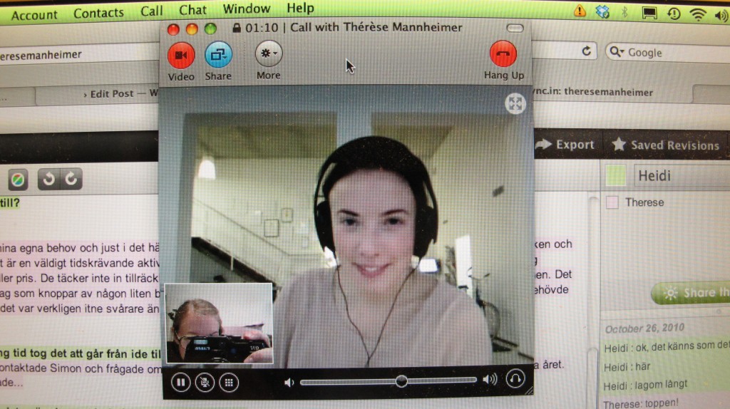 Therese Mannheimer Lissly interview by heidi harman